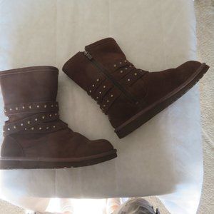 Women's UGG Australia Clovis Shpskin Leather Boots
